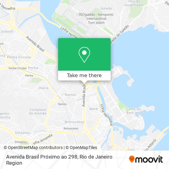 Mapa Avenida Brasil Próximo ao 298
