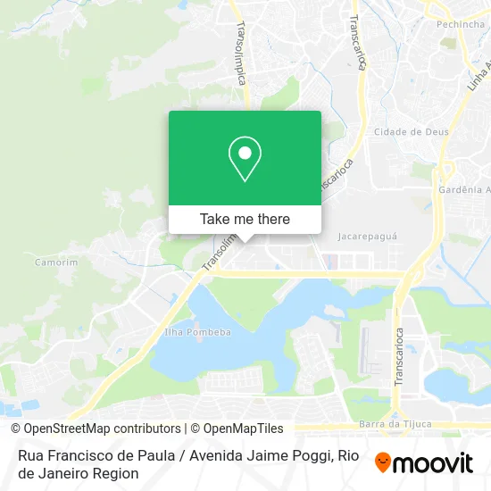 Rua Francisco de Paula / Avenida Jaime Poggi map