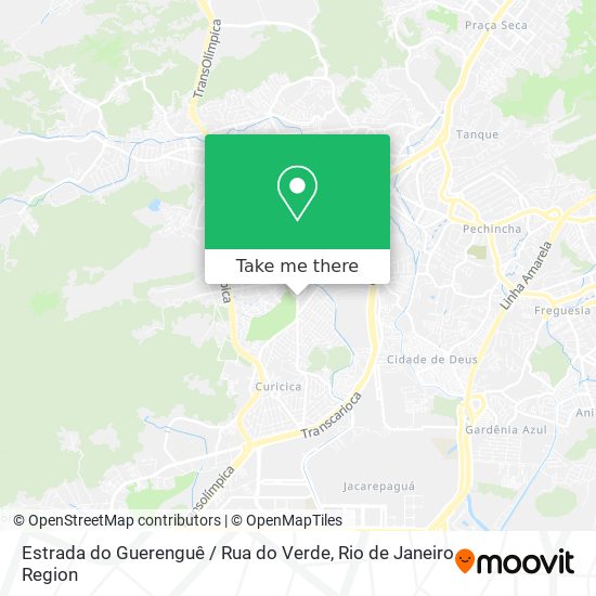Estrada do Guerenguê / Rua do Verde map