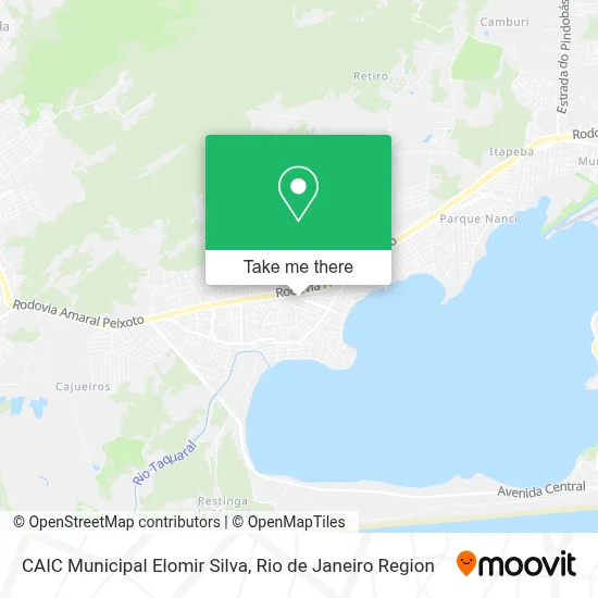 CAIC Municipal Elomir Silva map