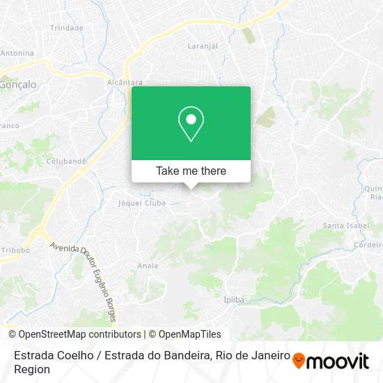 Estrada Coelho / Estrada do Bandeira map