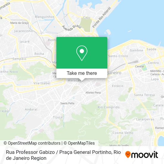 Rua Professor Gabizo / Praça General Portinho map