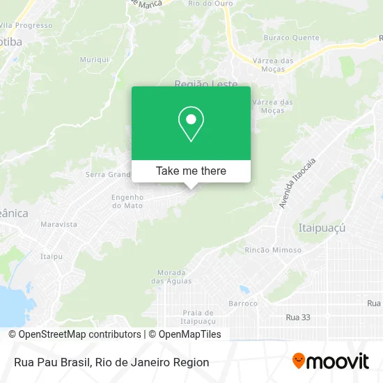 Rua Pau Brasil map