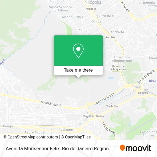 Avenida Monsenhor Félix map