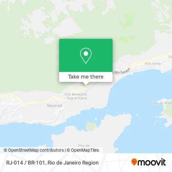 RJ-014 / BR-101 map