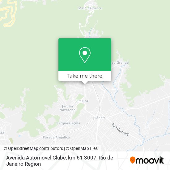 Mapa Avenida Automóvel Clube, km 61 3007