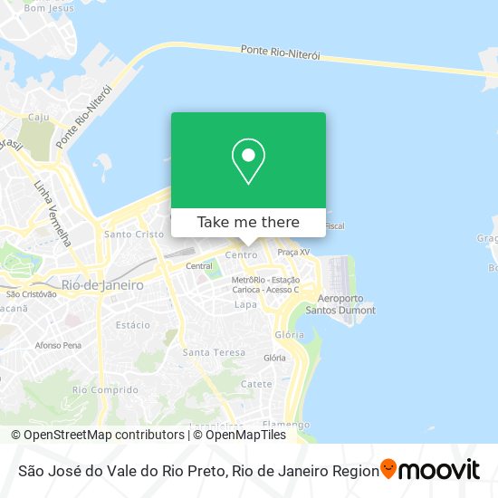 Mapa São José do Vale do Rio Preto