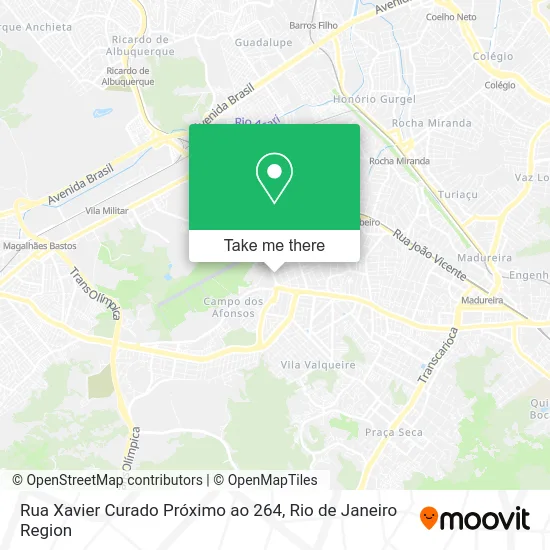 Rua Xavier Curado Próximo ao 264 map