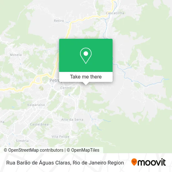 Rua Barão de Águas Claras map