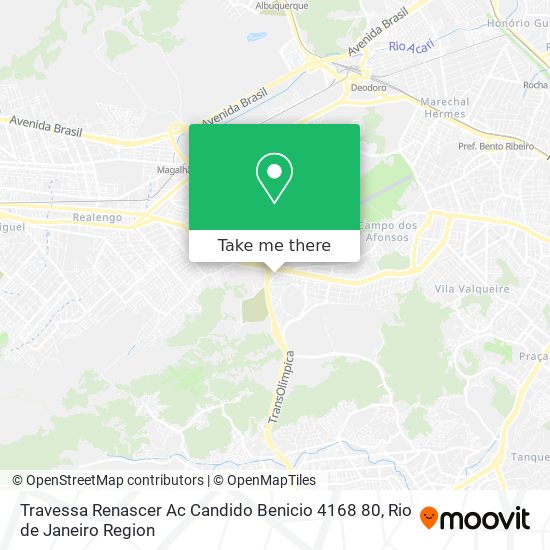 Mapa Travessa Renascer Ac Candido Benicio 4168 80