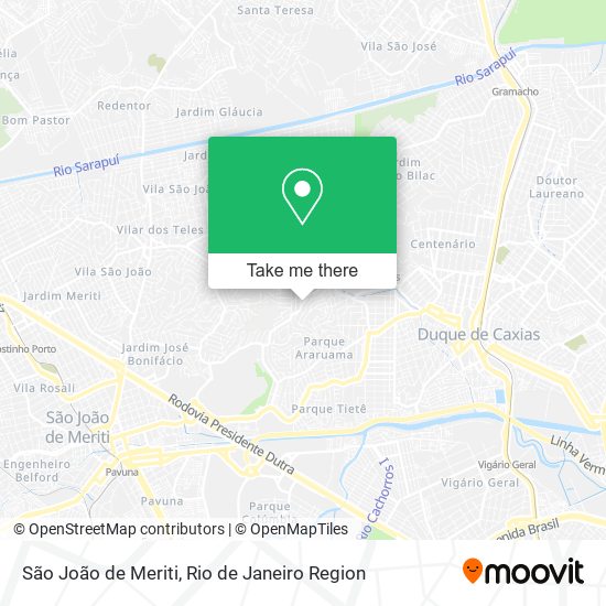 São João de Meriti map
