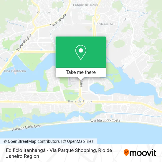 Edificio Itanhangá - Via Parque Shopping map
