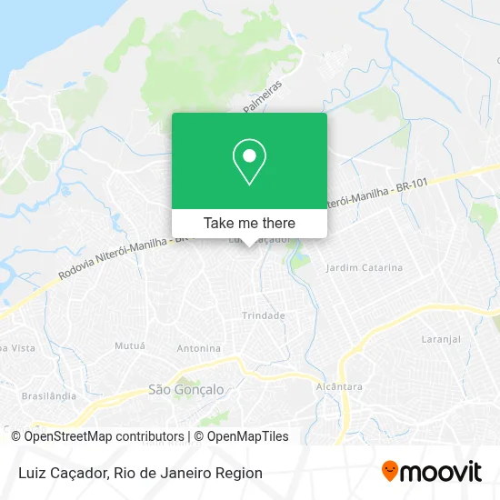 Luiz Caçador map