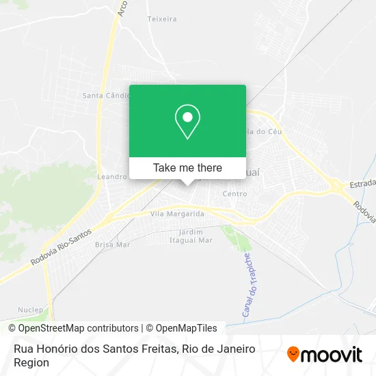 Rua Honório dos Santos Freitas map