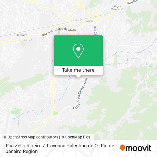 Mapa Rua Zélio Ribeiro / Travessa Palestino de O.