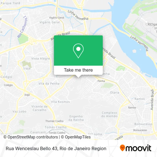 Rua Wenceslau Bello 43 map