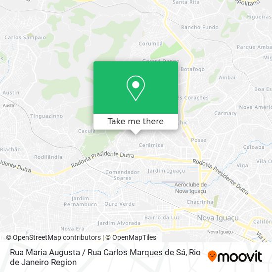 Mapa Rua Maria Augusta / Rua Carlos Marques de Sá