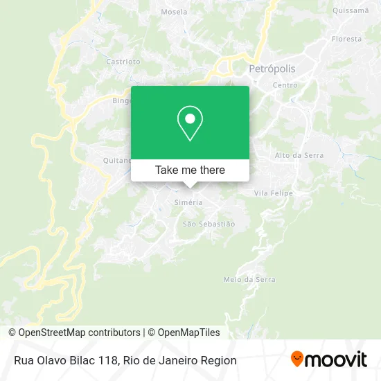 Rua Olavo Bilac 118 map