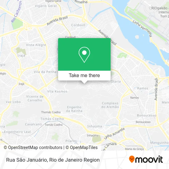 Rua São Januário map