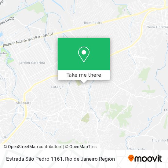 Estrada São Pedro 1161 map