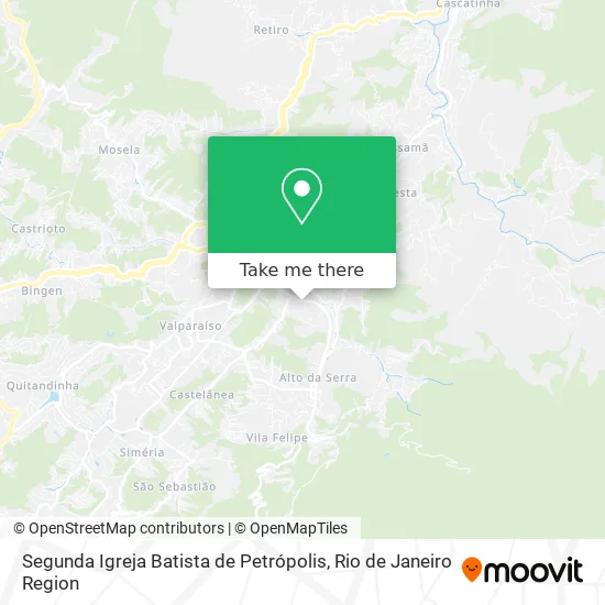 Segunda Igreja Batista de Petrópolis map