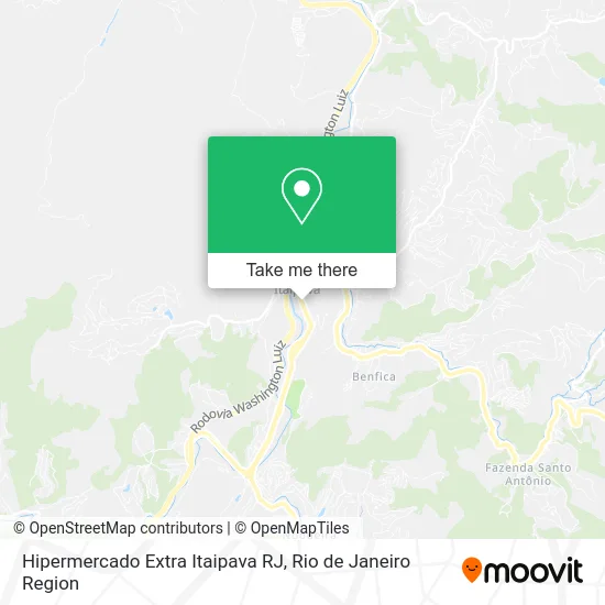 Hipermercado Extra Itaipava RJ map