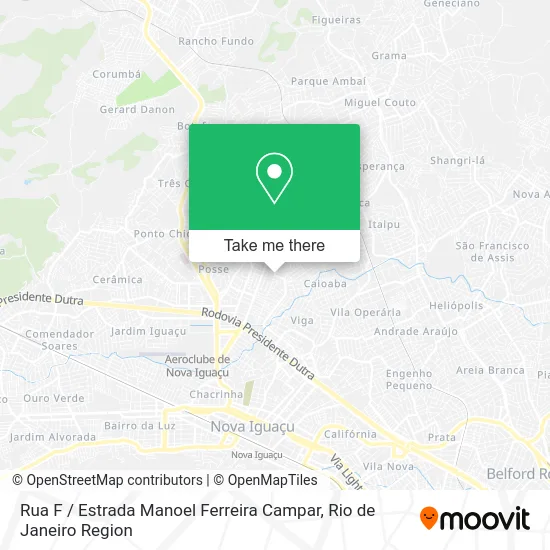 Rua F / Estrada Manoel Ferreira Campar map