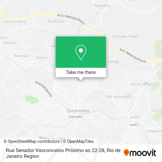 Rua Senador Vasconcelos Próximo ao 22-28 map