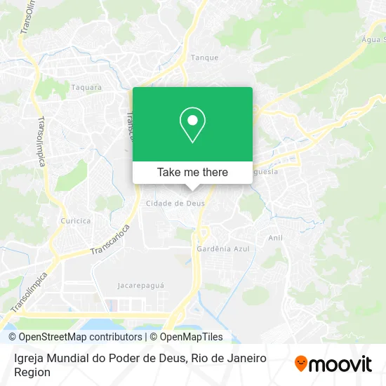 Igreja Mundial do Poder de Deus map