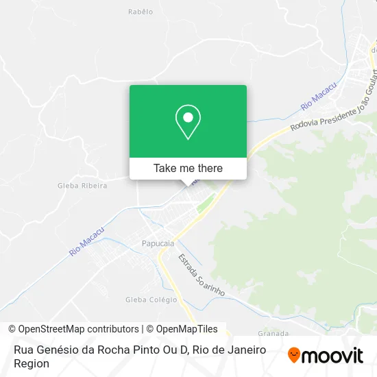Rua Genésio da Rocha Pinto Ou D map