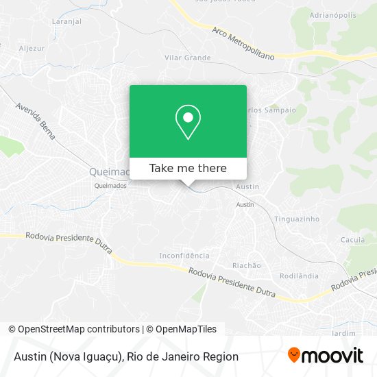 Austin (Nova Iguaçu) map