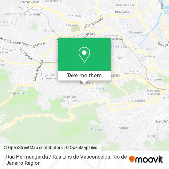 Mapa Rua Hermengarda / Rua Lins de Vasconcelos