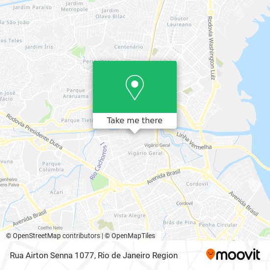 Mapa Rua Airton Senna 1077