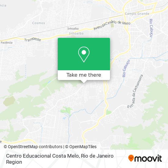Mapa Centro Educacional Costa Melo