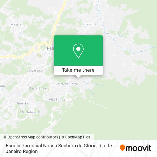 Mapa Escola Paroquial Nossa Senhora da Glória