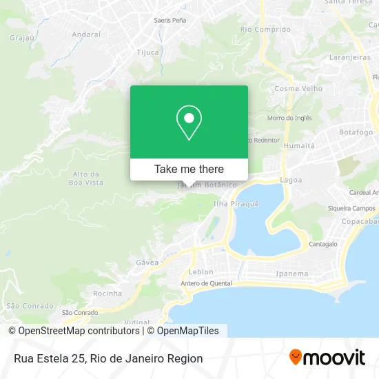 Rua Estela 25 map