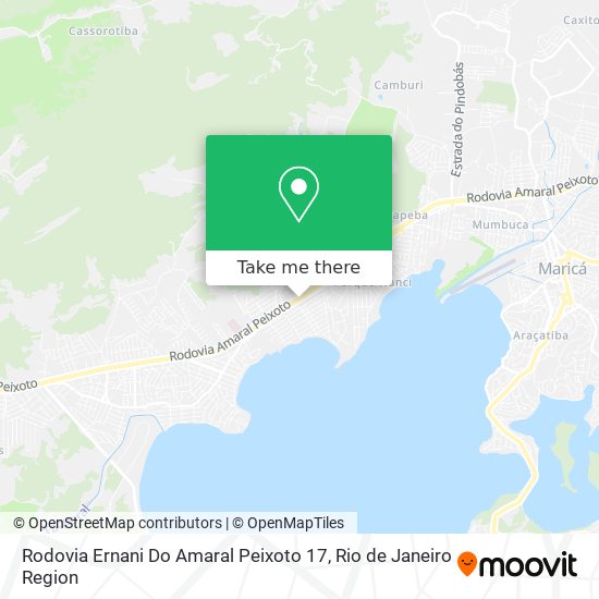 Rodovia Ernani Do Amaral Peixoto 17 map