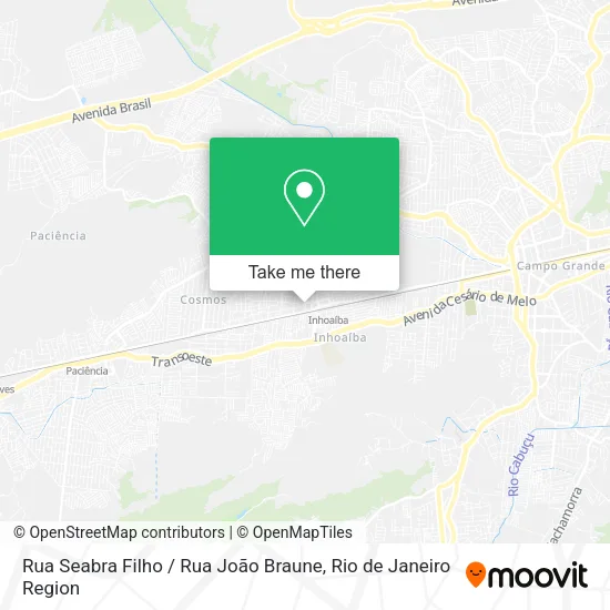Rua Seabra Filho / Rua João Braune map