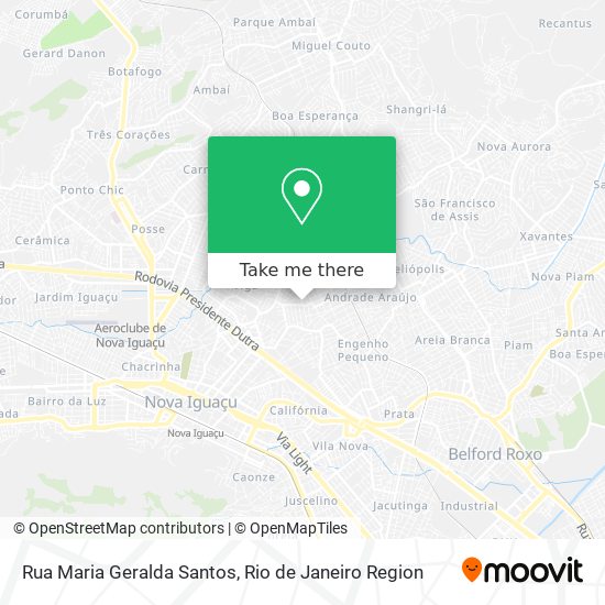 Rua Maria Geralda Santos map