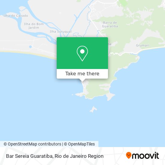 Bar Sereia Guaratiba map