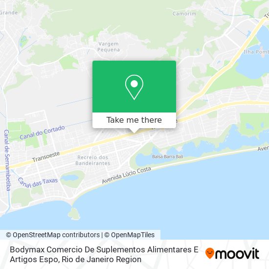Bodymax Comercio De Suplementos Alimentares E Artigos Espo map