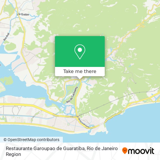 Restaurante Garoupao de Guaratiba map