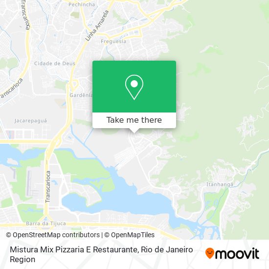 Mapa Mistura Mix Pizzaria E Restaurante