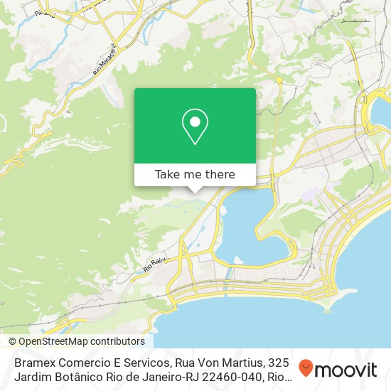 Bramex Comercio E Servicos, Rua Von Martius, 325 Jardim Botânico Rio de Janeiro-RJ 22460-040 map
