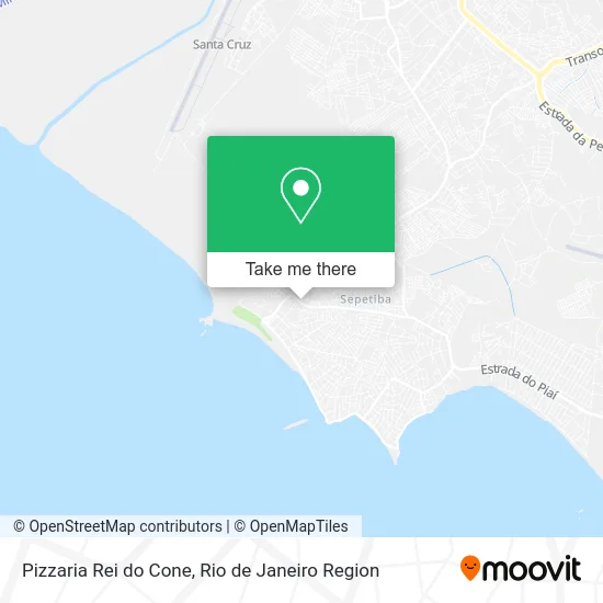 Pizzaria Rei do Cone map