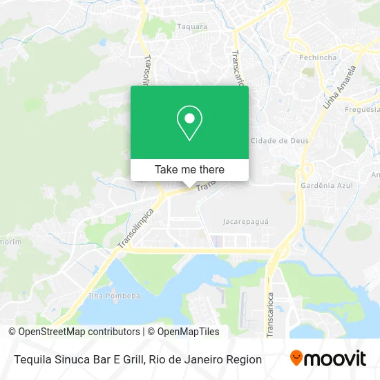 Tequila Sinuca Bar E Grill map