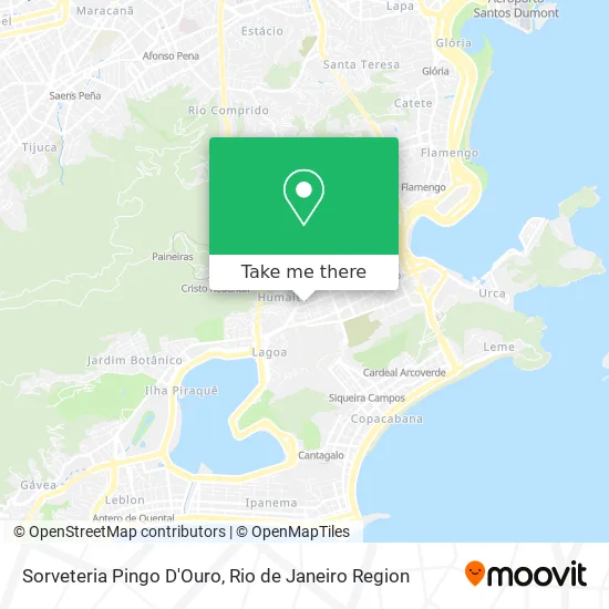 Sorveteria Pingo D'Ouro map