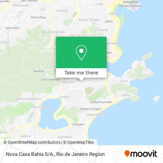 Mapa Nova Casa Bahia S/A.