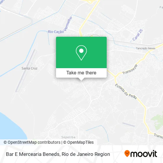 Bar E Mercearia Beneds map