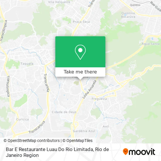 Bar E Restaurante Luau Do Rio Limitada map